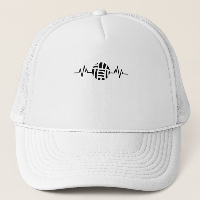 Casquette Volleyball Funny Beach Volleyball Heart Sport Cade (Devant)