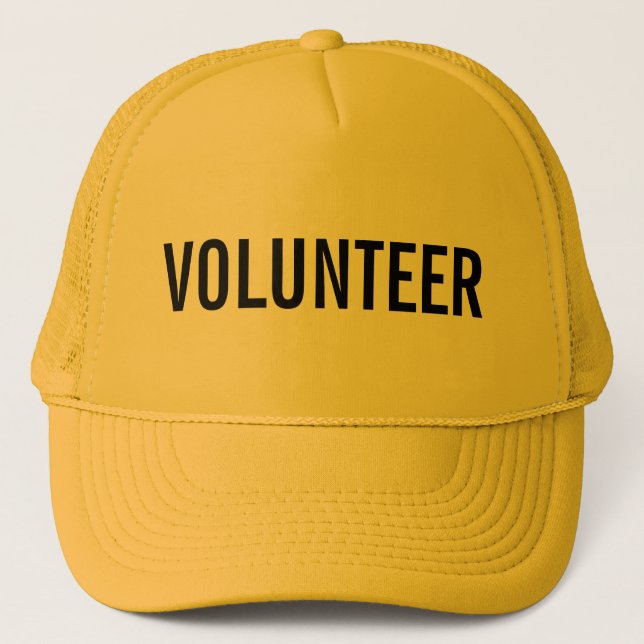 Casquette Volontaire Jaune (Devant)