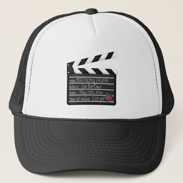 Casquette Vos mots personnalisent le bardeau de cinéaste (Devant)