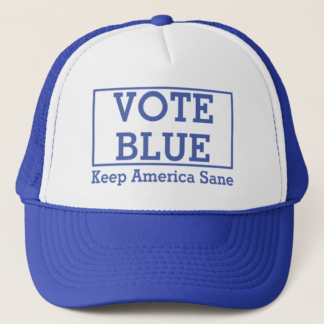 Casquette Vote Blue : Keep America Sane T-Shirt (Devant)