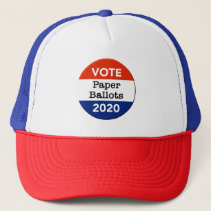 Casquette Vote Bulletin de vote Élection présidentielle 2020