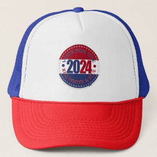 Casquette Vote rouge et bleu 2024 pour le rouge blanc et ble