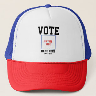 CASQUETTE VOTEZ PHOTO PERSONNALISER NOM