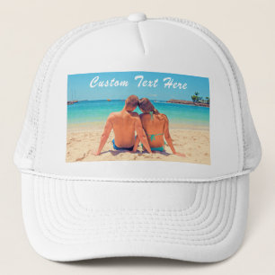 Casquette Votre chapeau de camion de texte photo avec texte 