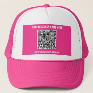 Casquette Votre code QR et votre chapeau de camion professio