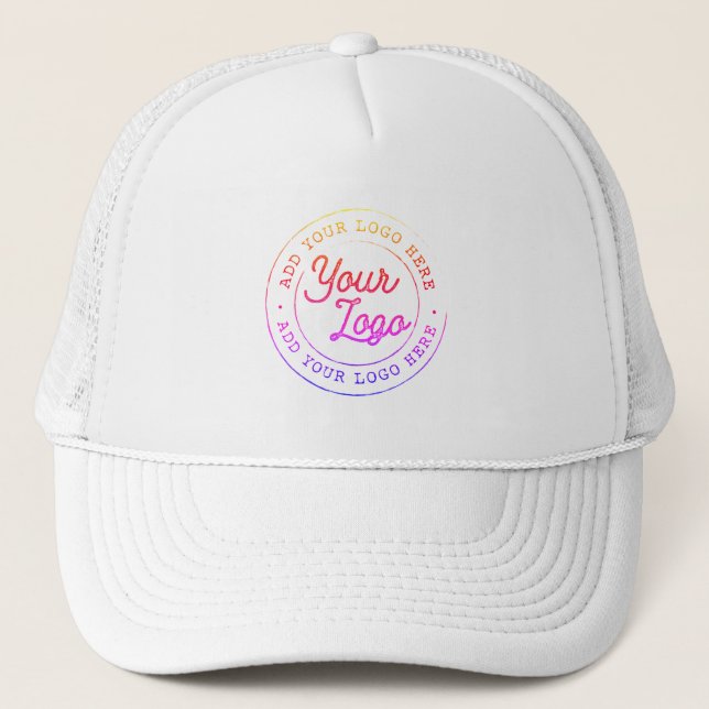 Casquette Votre logo d'entreprise Personnalisé Arc-en-ciel s (Devant)