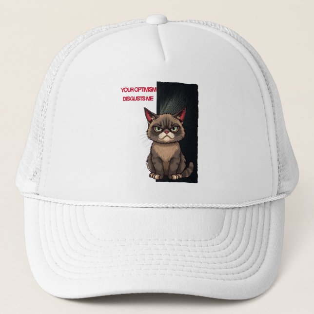 Casquette Votre optimisme me dégoûte (Devant)