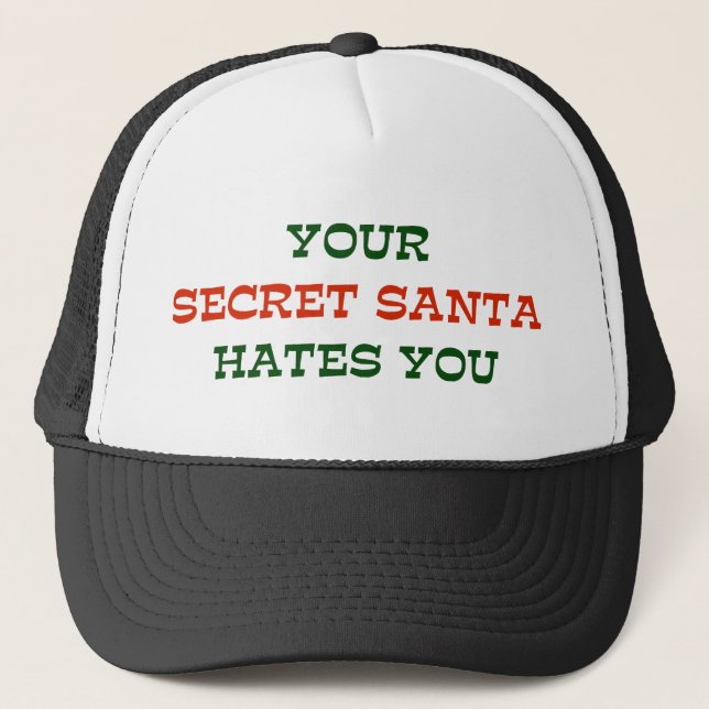 Casquette Votre Père Noël secret vous déteste (Devant)