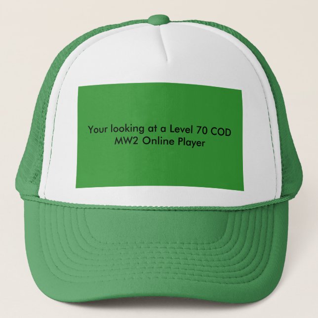 Casquette Votre regarder un joueur en ligne de la MORUE MW2 (Devant)