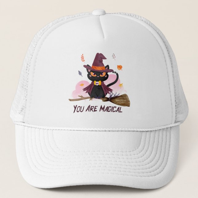 Casquette Vous Êtes Magique Chat De Sorcière (Devant)