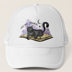 Casquette Vous Êtes Magique - Mystique Chat Noir & Livre Vin