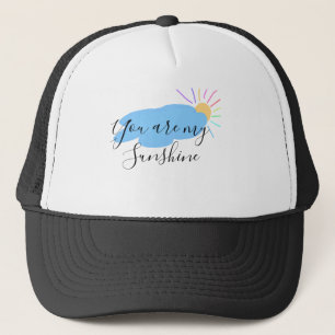 Casquette vous êtes mon soleil jaune orange rayons de soleil