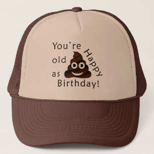 Casquette Vous êtes vieux en tant que… joyeux emoji drôle de