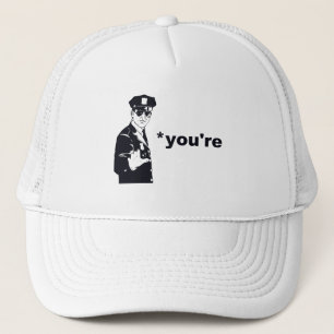 Casquette Vous êtes votre police de grammaire
