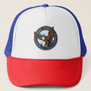 Casquette Voyage aux USA Fly today logo