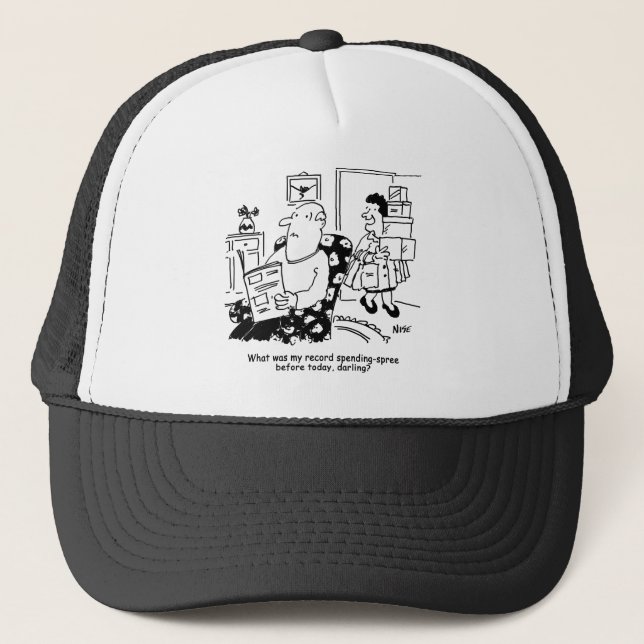 Casquette Voyage shopping. Enregistrez les dépenses. Dépasse (Devant)