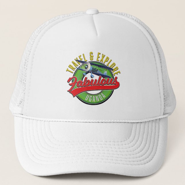 Casquette Voyager Explorez Fabuleux T-shirt Ouganda (Devant)