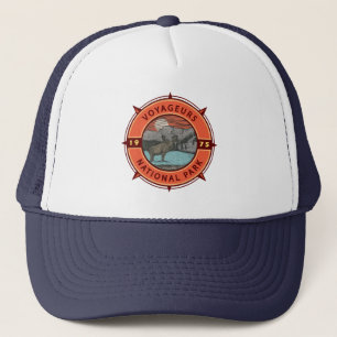 Casquette Voyageurs Parc national Moose Retro Compass Emblem