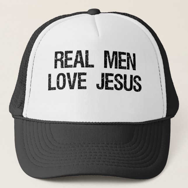 Casquette Vrai amour Jésus d'hommes (Devant)