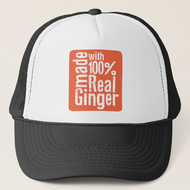 Casquette Vrai gingembre de 100% (Devant)