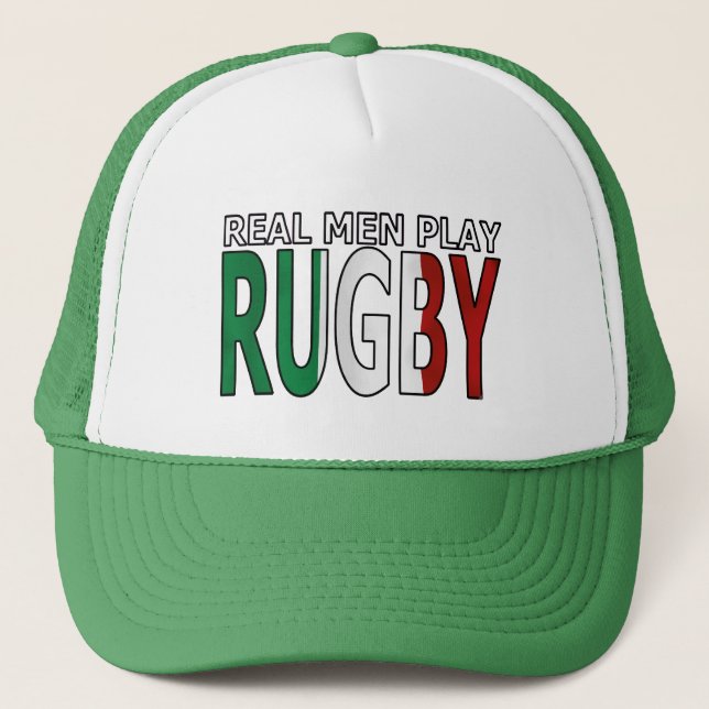 Casquette Vrai rugby Italie de jeu d'hommes (Devant)