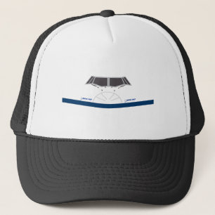Casquette Vue avant avant avant avant de l'A350 d'Airbus