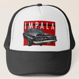 Casquette Vue noire d'arrière supérieur de bulle d'impala 