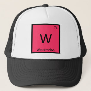 Casquette W - Chimie du Fruit Pastèque Tableau Périodique