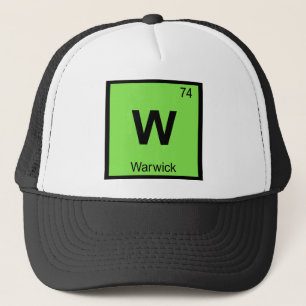 Casquette W - Warwick Rhode Island Chimie Symbole de la vill