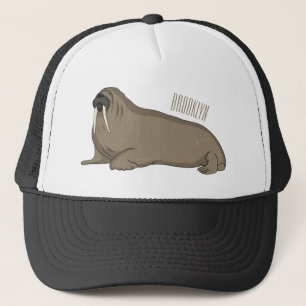 Casquette Walrus cartoon illustration