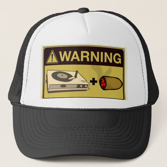 Casquette Warning: Music Studio Party  (Devant)