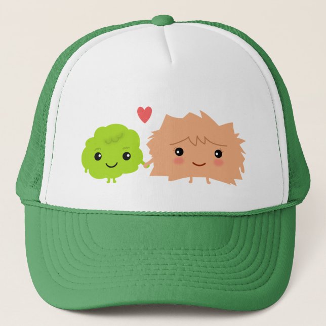 Casquette Wasabi de Kawaii et amour de gingembre (Devant)