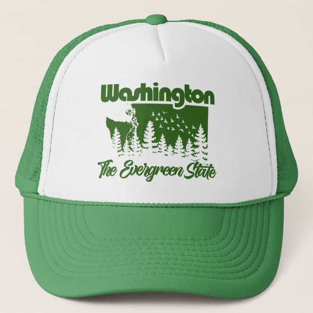 Casquette Washington L'Etat À feuillage persistant (Devant)