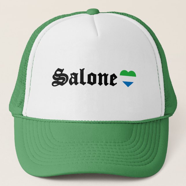 Casquette WAYout Arts Salone Sierra Leone Blackletter (Devant)