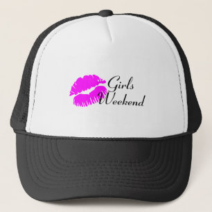 Casquette Week-end de filles (noir de baiser)