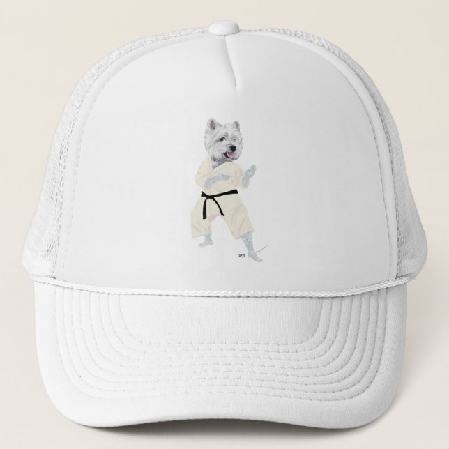 Casquette West Highland Terrier KARATE ! (Devant)