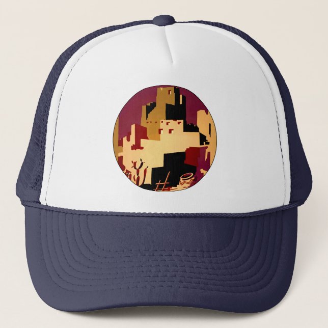 Casquette Western Southwest Pueblo WPA National (Devant)