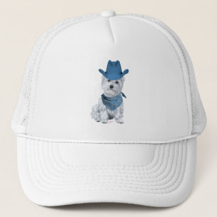 Casquette Westie Cowboy en Bleu