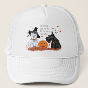 Casquette Westie et Ecosse Halloween