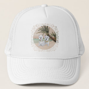 Casquette Westies on a Palmy Beach