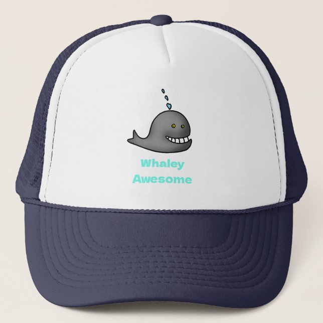 Casquette Whaley Awesome Funny Whale Pun Design (Devant)
