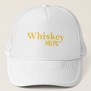 Casquette Whiskey aide à drôles l'alcool dit whisky citation