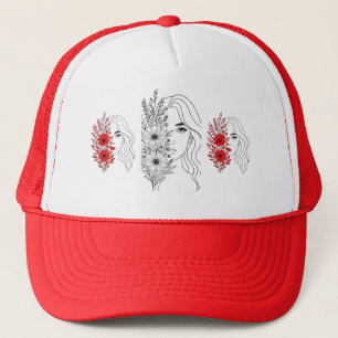 Casquette Whispers of Nature - Beauté féminine en fleurs