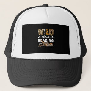 Casquette Wild About Reading Books And Bookworm Library