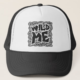 Casquette Wild Me Leopard blanc et noir