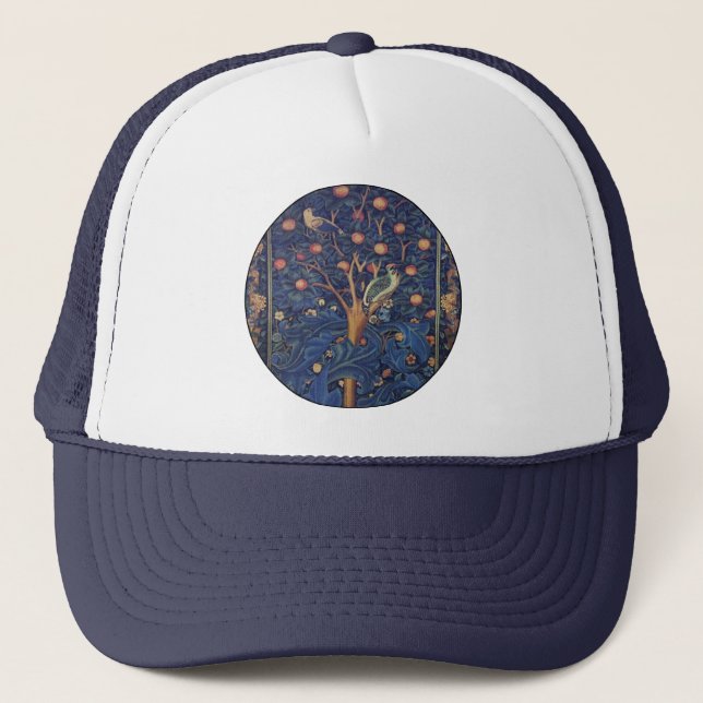 Casquette William Morris Woodpecker Tapestry Arts & Artisana (Devant)
