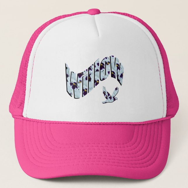 Casquette Willow, Girls Name, Floral Logo, (Devant)