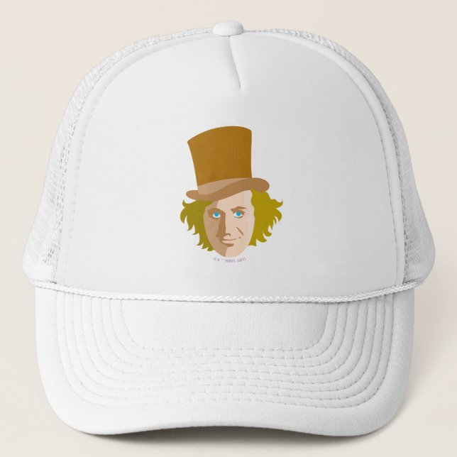 Casquette Willy Wonka Stenciled Face Graphic (Devant)