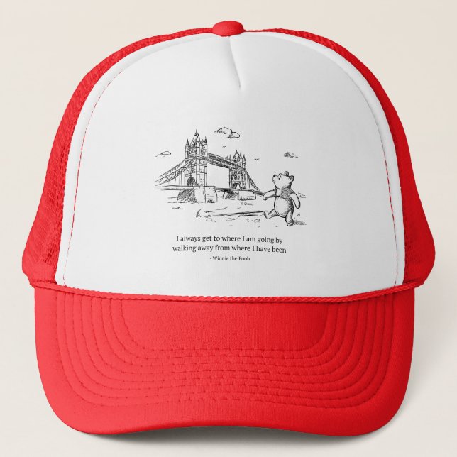 Casquette Winnie l'Ooh | J'arrive toujours là où je vais (Devant)