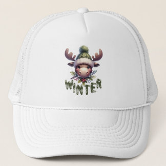 Casquette Winter Moose Theme